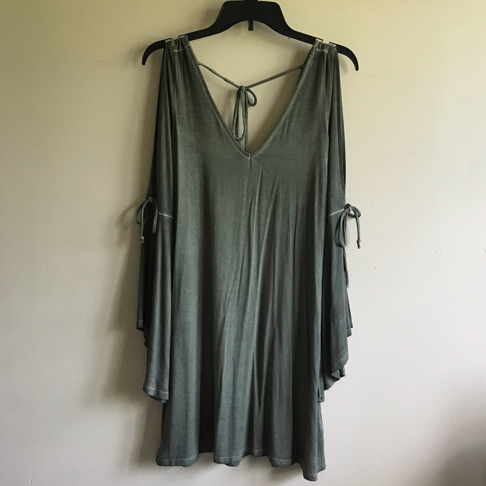 Green flowy dress from American Eagle